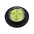 Round Bubble Level Circular Bullseye Spirit Level With Positioning Hole Measuring Instrument tools 50x13mm (black-green)