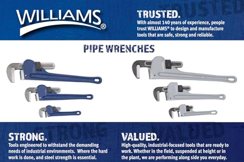 Williams 13508 Aluminum Pipe Wrench, 18-Inch - size: 18-Inch