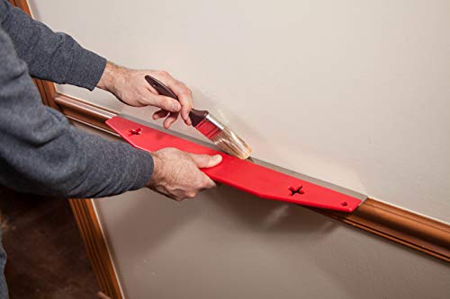 Red Devil 4047 Multi-Purpose Painter's Trim Guard, 24-Inch, Extra-Long Stainless Steel Edge, Ideal for Use as Paint Shield for Trim, Wallcovering Smoothing, Glass Cutting, and Scoring