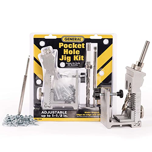 General Tools 854 Adjustable Pocket Hole Jig - style: 53 pcs. Adj. Jig Kit