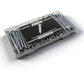 2" Concrete Nails – High Strength Masonry Nails (105 PCS) – Galvanized for Hanging Pictures, Frames, Shelves on Brick, Cement, Wood – Heavy Duty & Bend Resistant - size: 2"-105 PCS