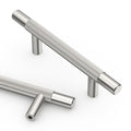 Asidrama 10 Pack 3 Inch(76mm) Brushed Satin Nickel Knurled Kitchen Cabinet Handles, Cabinet Pulls Kitchen Cabinet Hardware for Cupboard Drawer Pulls - color: Brushed Satin Nickel, size: 3" Hole Center