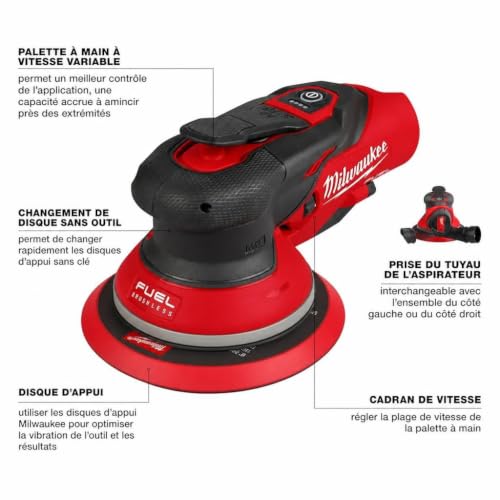 Milwaukee Electric - M12 FUELTRADE 6 Random Orbital Sander 3/16