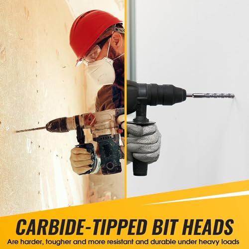 12mm x 200mm Masonry Drill Bit, Carbide Tipped Rotary Hammer Bit