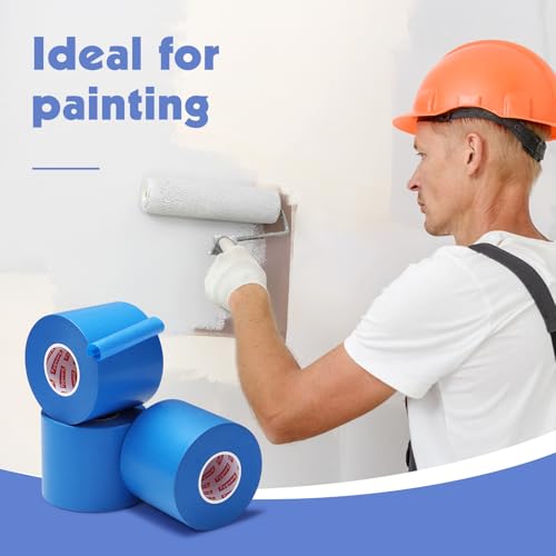 Blue Painters Tape 3Inch Wide Masking Bulk for Wall Painting 2.83IN×55Yd