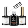 modelones Builder Nail Gel with Gel Top Coat, 3Pcs Clear Builder Nail Kit - color: A1 Clear Gel Builder with Base Top Coat, size: 0.5 Fl Oz (Pack of 3)