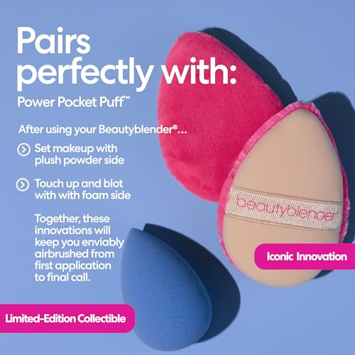 Beautyblender Denim Makeup Sponge, Streak-Free Finish, Vegan - color: Denim (Limited-Edition)