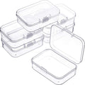 Jetec 6 Pieces Small Clear Plastic Storage Box, 2.5 x 1.7 x 0.8 Inch - size: 2.5 x 1.7 x 0.8 Inch