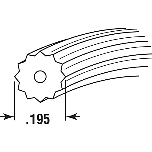 Prime-Line P 7950 Screen Retainer Spline, 0.195 In., 25 ft., Black (1 Roll) - size: 0.195 in.