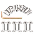 40 Sets Silver Furniture Connector Bolts M6x20mm Binding Screws for Wood - color: M6x20mm-D