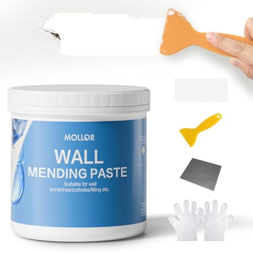 Drywall Repair Kit, 1KG White Repair Putty Spackle Paste - color: 1 Kg