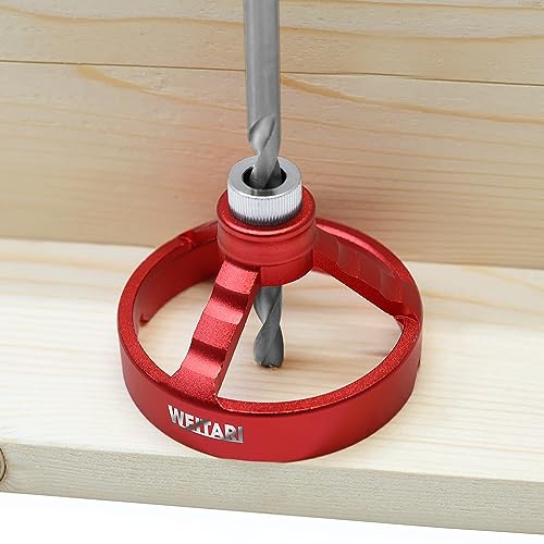 Drill Press Guide Jig,6/7/8/9/10mm Drill Bushings Vertical Hole Woodworking for Electric Power Hand Drill (Red) - color: Red