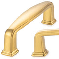 KOOFIZO 10 Pack 3 in Brushed Gold Cabinet Pulls, Gold Drawer Handles 1817 - color: Brushed Gold, size: 3" CC - 10Pcs