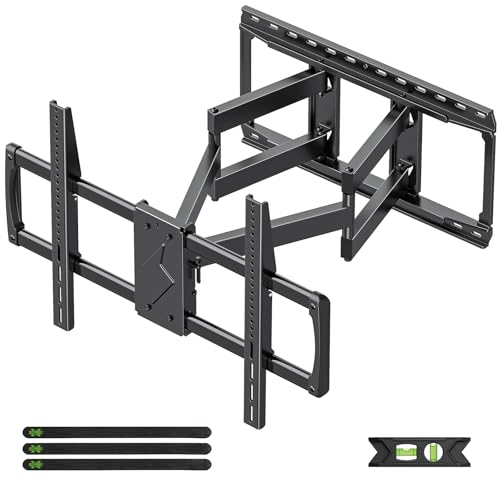 USX MOUNT 85 86 90 98 100 inch Heavy Duty Full Motion TV Wall Mount for 42-100" TVs, TV Mount with Swivel, Tilt & Leveling, Wall Mount Bracket Up to 170lbs, Max VESA 800x600mm, Fits 16/18/24" Studs. - size: 42-100 inch