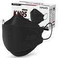 KN95 Face Masks 50 Pack, Breathable Comfortable and Disposable KN95 Mask, Black - color: Adult Black