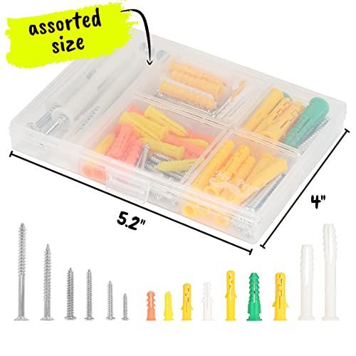 Mr. Pen- Drywall Anchors and Screws Assortment Kit, 100 Pcs