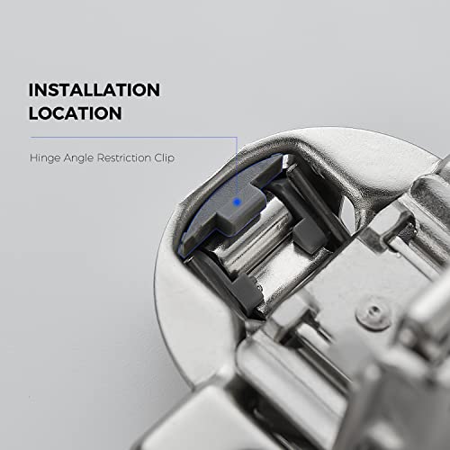 86 Degree Cabinet Door Angle Restriction for Soft Close Hinges,20 Pack