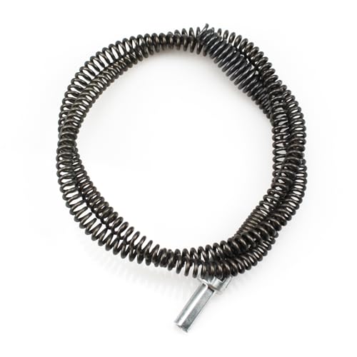 Amonk Drain Auger Cable 3.28Ft Clog Remover with Drill Connector 10mm Flexible Plumbing Snake Pipe Drain Cleaner for Kitchen, Bathroom and Shower Sink