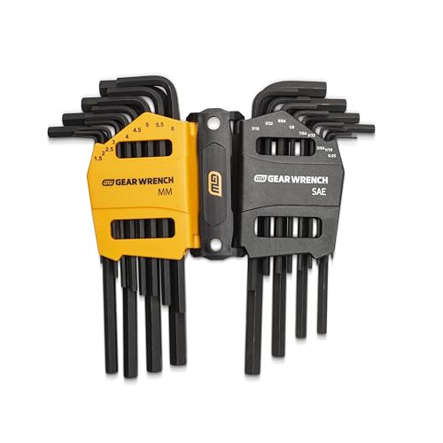 GEARWRENCH 26 Piece Long Arm SAE/Metric Hex Key Set - 83504 - style: SAE/MM