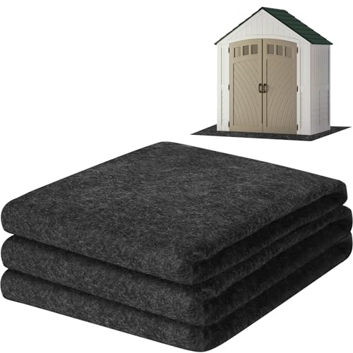 ToLanbbt Outdoor Storage Shed Floor Mat, 8.2 x 6 FT Waterproof Carport Mat, Washable Furniture Pad with Non Slip Backing for Dust, Oil, Protection, Storage Shed Not Included - size: 8.2 x 6 FT