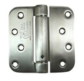 Self Closing Spring Hinges Stainless Steel 4-5/8 Inch 2-Pack - color: Stainless Steel, size: 4" x 4" with 5/8" radius (Pack of 2)