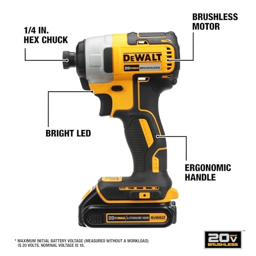 DEWALT 20V MAX 5Ah, Brushless 9 Power Tools with Battery, Charger, Drill, Impact Driver, Reciprocating Saw, Circular Saw, Oscillating Tool, Grinder, Orbit Sander, Impact Wrench, Flashlight (DCK921P1) - style: Brushless / 5Ah (1 batt)