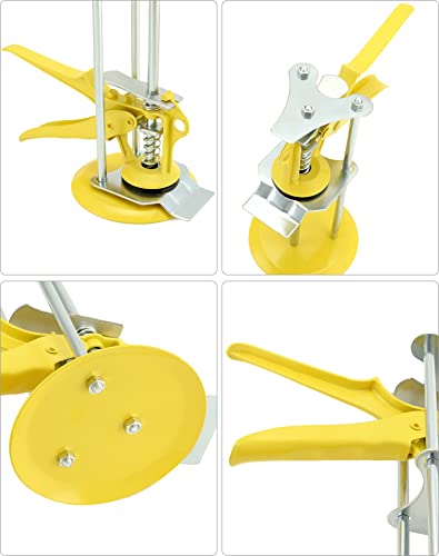 QWORK Tile Locator, Tile Leveling System, 6 Pack Wall Tile Height Regulator Locator, Adjustable Height 1-10cm, Labor Saving Arm, Heighter Leveler lift, for Building Walls Floor Doors and Cabinet