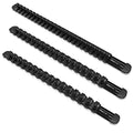 Olsa Tools 3-sets Socket Organizer Rail with Locking Caps, Black - color: Black, size: 3pc, 1/4, 3/8, & 1/2-Inch Drive