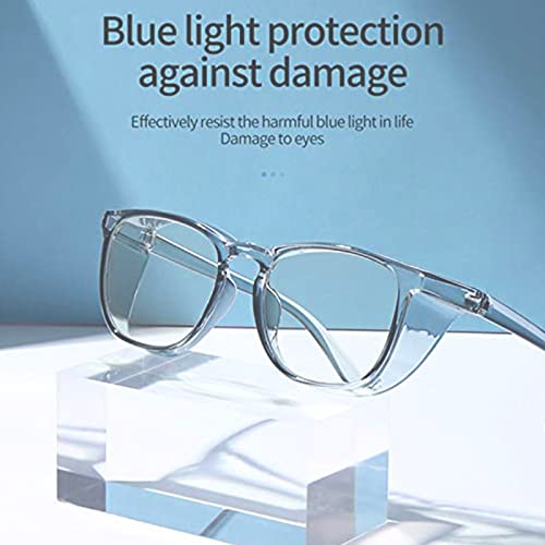Safety Glasses for Men Women Nurses Anti Fog Stylish Fashion Comfortable Goggles with Side Shields Eye Protection for Adult - color: 3-pack: Pink, Black, Blue