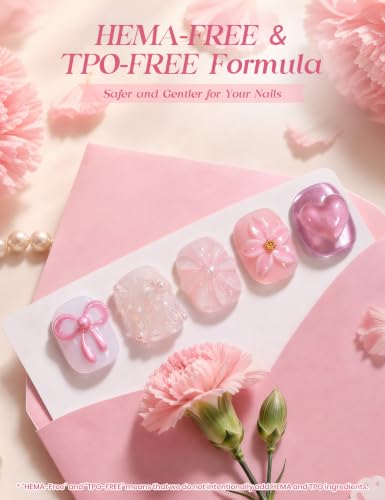 Beetles Petalled Grace Gel Nail Polish Kit, 4 Sheer Colors and 1 Cat Eye - color: Petalled Grace