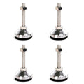 Heavy Duty Leveler Leg, Cabinet Leveling Feet,2.36" Dia. Base,M12 Thread,2000 Lb Capacity,Adjustable Workbench Legs,D60xM12x100,Black Carbon Steel PVC,4-Pack - size: D60xM12x100