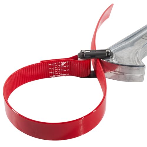 Klein Tools S-12H Grip-It Strap Wrench, Made in USA, with 1-1/2 to 5-Inch Capacity, 12-Inch Handle