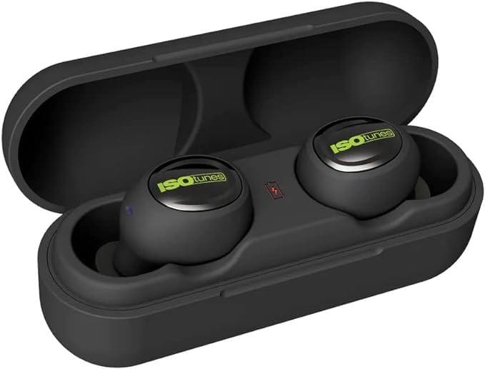 ISOtunes Free 2.0 Bluetooth Hearing Protection, OSHA Compliant Work Earbuds - color: Matte Black