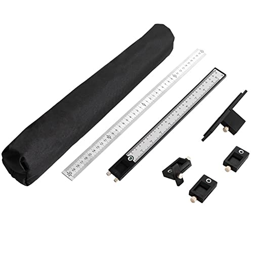 Joywayus Drill Punch Locator Cabinet Hardware Jig New Black Template Woodworking Accurate Drilling Tool - color: Black-abs