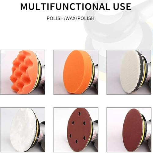 Random Orbital Air Sander 5" Pneumatic Palm Sander DA Sander, Low Vibration Noise Reduction, 12000 RPM, Hook & Loop, for Auto Body, Car Detailing, Wood, Metal Polishing & Buffing - size: 5 inch