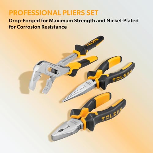 TOLSEN Home Repair Tool Set General Household Hand Tool Kit with Toolbox - size: 119 PCS