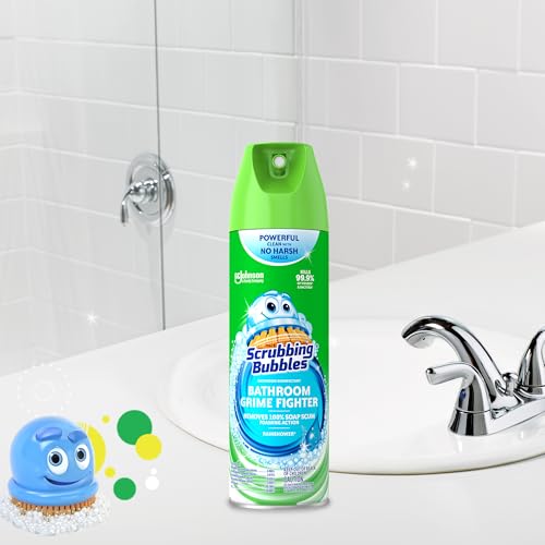 Scrubbing Bubbles Grime Fighter Disinfectant Bathroom Cleaner Spray, 20oz - size: 20 Fl Oz (Pack of 1)