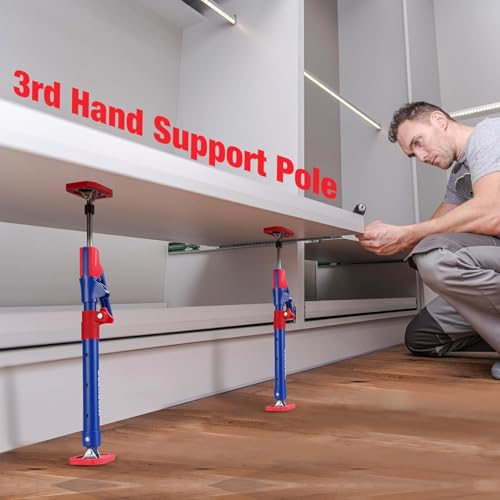 WORKPRO Cabinet Jacks, 18-1/2" to 29-1/2" Adjustable Support Pole, 4-Pack - size: Short-18.5"-29.5" 4PC