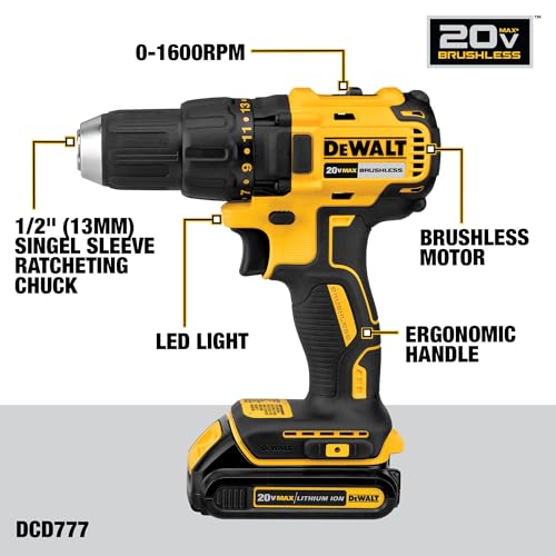 DEWALT 20V MAX 5Ah, Brushless 9 Power Tools with Battery, Charger, Drill, Impact Driver, Reciprocating Saw, Circular Saw, Oscillating Tool, Grinder, Orbit Sander, Impact Wrench, Flashlight (DCK921P1) - style: Brushless / 5Ah (1 batt)