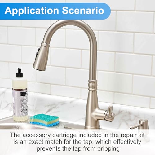 Moen Faucet Repair Kit 93980 - Replacement Single Handle Mechanism for Kitchen Parts