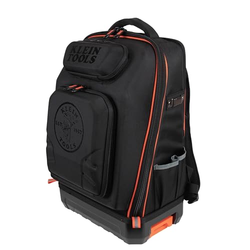 Klein Tools 62809MB MODBox Hard Shell Backpack with Protective Front Shell, 40 Pockets, Laptop Sleeve USB-C Port, MODBox Compatible, Heavy Duty - size: Hardshell Backpack