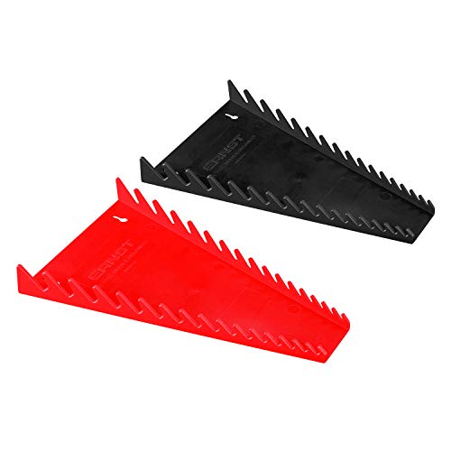 ERNST 16-Tool Wrench Trays, Red and Black (8530) - color: Red and Black, size: Standard, style: 16 Tool