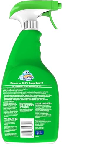 Scrubbing Bubble Bathroom Grime Fighter, Floral Fusion Scent, 32 oz Spray Bottle - size: 32 Fl Oz (Pack of 1)