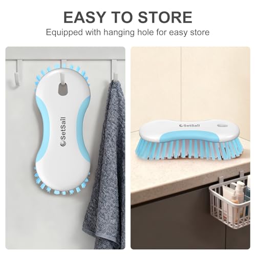 SetSail Multi-Purpose Scrub Brush of 2 Pack, Blue - color: Blue