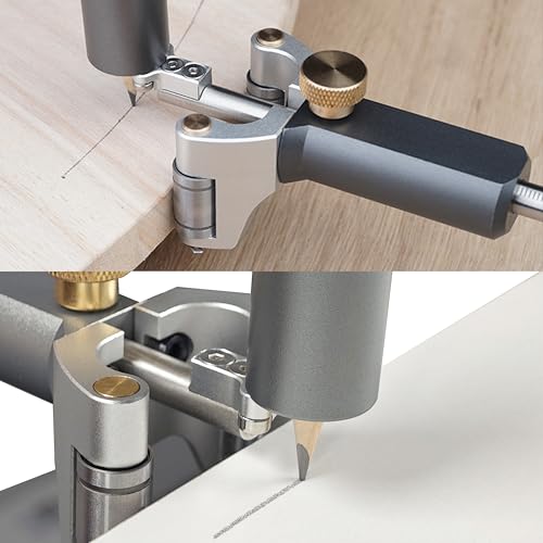 HFS(R Wood Scribe Tool Dual-purpose Lines and Arcs Wheel Marking Gauge Woodworking Tool Metric 120mm