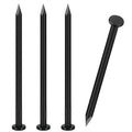 VGBUY 39PCS Hardware Nails, 4 Inch Flat Head Black Nails for Hanging Pictures, Picture Hanging Nails, Long Nails, Wall Nails, Wood Nails, Finishing Nails - color: Black, size: 4 in