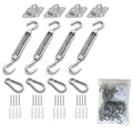 HOMPER Awning Attachment Set, Heavy Duty Sun Shade Sail Stainless Steel Hardware Kit for Garden Triangle and Square, Rectangle, Fixing Accessories