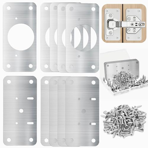 Cabinet Hinges Repair Plate, Hinge Repair Brackets, Hinge Repair Plate Kit - size: Small-A