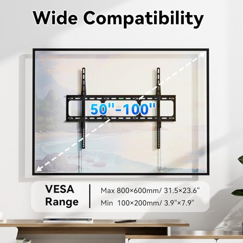 Ultra Slim TV Mount, Low Profile TV Wall Mount for 50"-100"