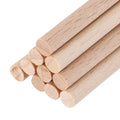 MECCANIXITY Wooden Dowel Rods,(5mm) 1/4 x 8 Inch Round Wooden Rod Unfinished Solid Wood Sticks Crafts Wand for Arts Decoration, Craft and DIY Projects Wand,Pack of 10 - size: (5mm)1/4 x 8 Inch